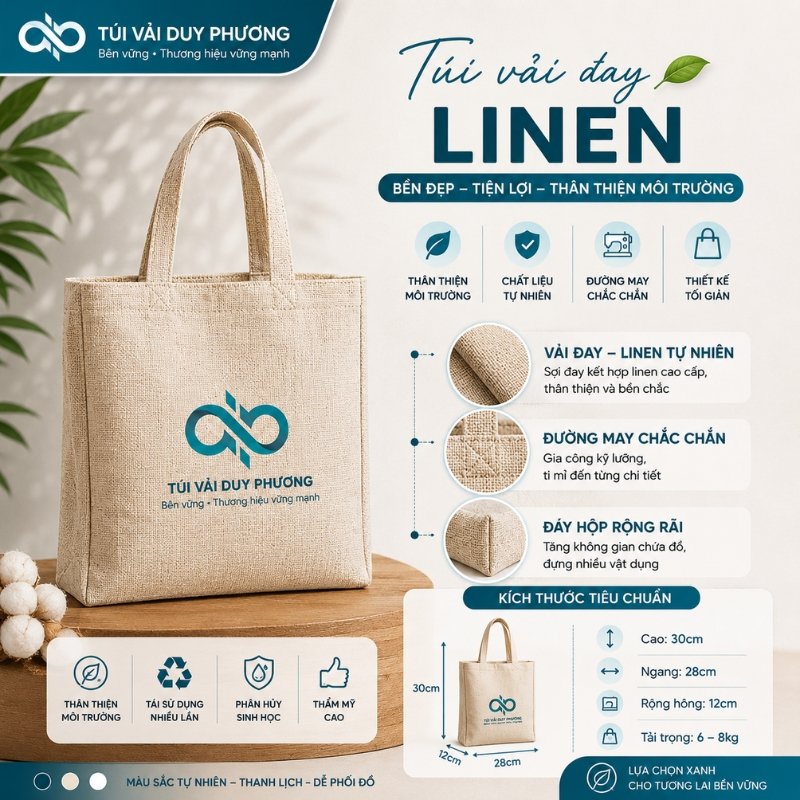 Túi vải đay – Linen