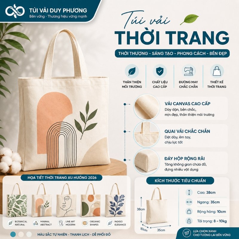 Túi vải thời trang